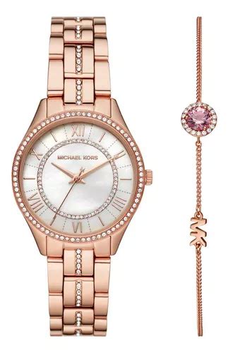 michael kors women's lauryn three hand quartz movement watch|Michael Kors mini lauryn.